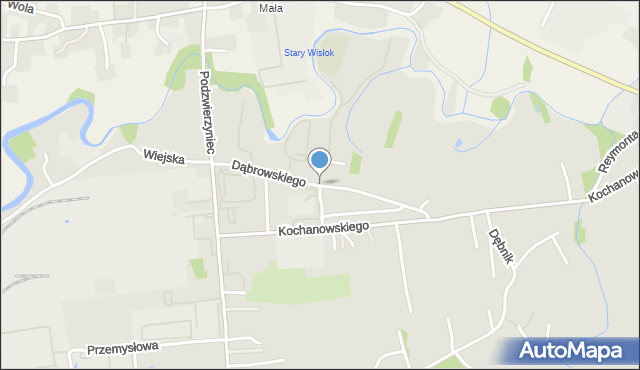 Łańcut, Dąbrowskiego Henryka, gen., mapa Łańcut