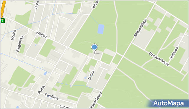 Łazy gmina Lesznowola, Daleka, mapa Łazy gmina Lesznowola