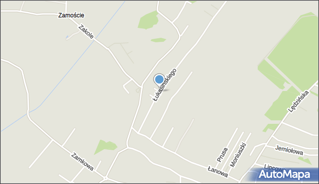 Lędziny powiat bieruńsko-lędziński, Dawna Łukasińskiego Waleriana, mjr., mapa Lędziny powiat bieruńsko-lędziński