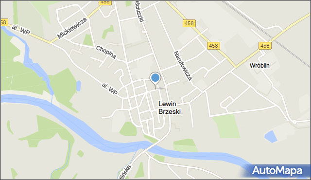 Lewin Brzeski, Dawna Świerczewskiego Karola, gen., mapa Lewin Brzeski
