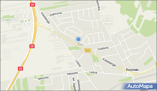 Lubartów, Dawna Kleeberga Franciszka, gen., mapa Lubartów