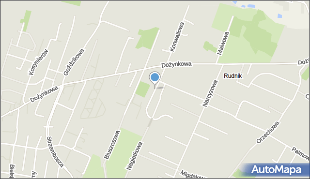 Lublin, Daliowa, mapa Lublina
