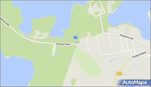 Lubniewice, Dawna Świerczewskiego Karola, gen., mapa Lubniewice