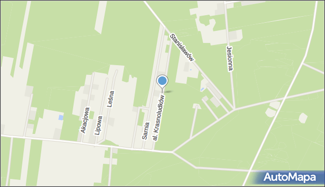 Mauryców gmina Wodzierady, Dawna Krasnoludków, mapa Mauryców gmina Wodzierady