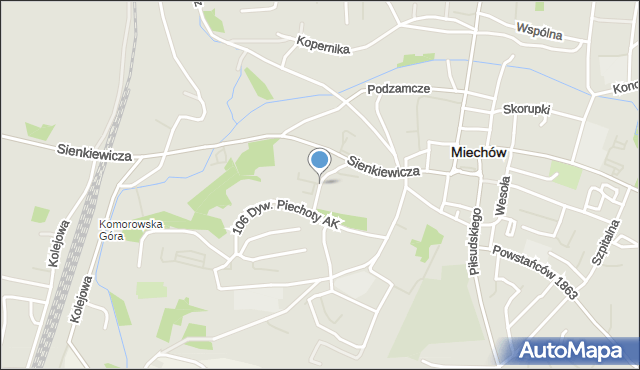 Miechów, Daneckiej Stanisławy, mapa Miechów