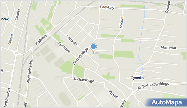 Mielec, Dawna Rudnickiego, mapa Mielca