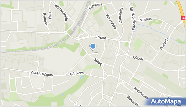 Mikołów, Dawna Rajcy, mapa Mikołów