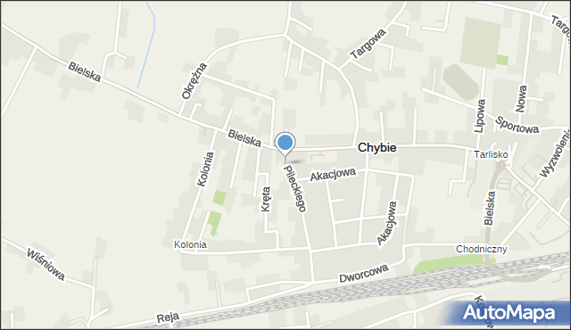 Mnich, Dawna Piechy, mapa Mnich