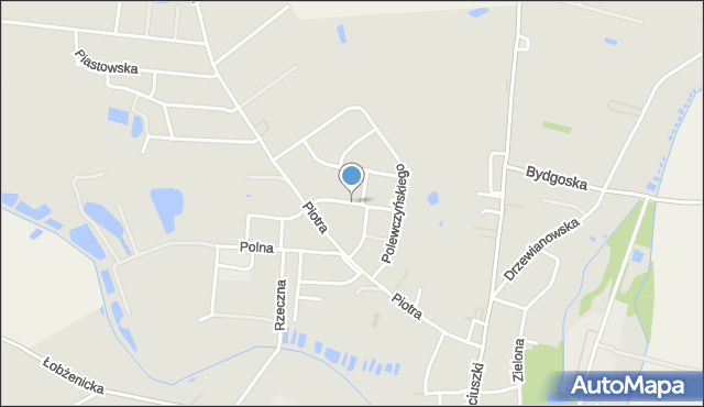 Mrocza, Dawna Wyzwolenia, mapa Mrocza