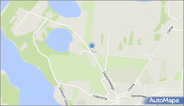 Myślibórz, Daszyńskiego Ignacego, mapa Myślibórz