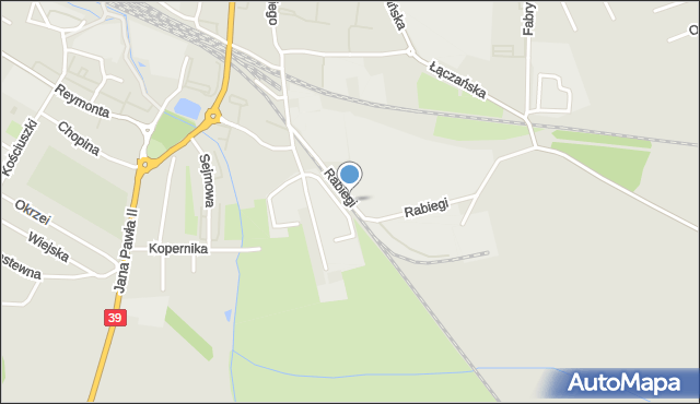 Namysłów, Dawna Buczka Mariana, mapa Namysłów