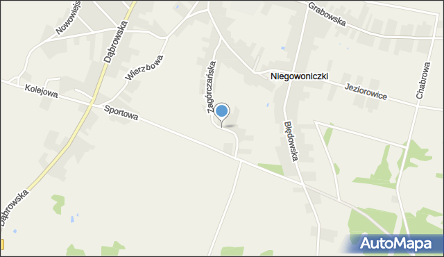 Niegowoniczki, Dawna Zagorczańska, mapa Niegowoniczki