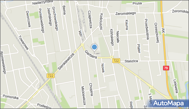 Piaseczno, Dawna Czajewicza Ludwika, mapa Piaseczno