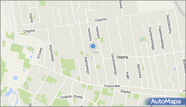 Piaseczno, Dawna Herberta Zbigniewa, mapa Piaseczno