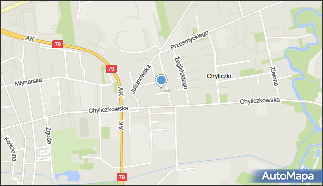 Piaseczno, Dawna Iwaszkiewicza Jarosława, mapa Piaseczno