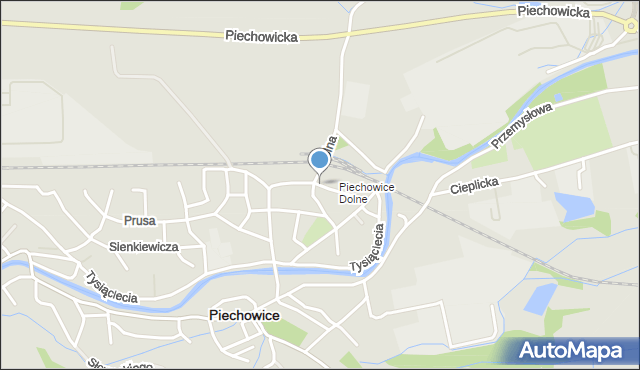 Piechowice powiat karkonoski, Dawna Nowotki Marcelego, mapa Piechowice powiat karkonoski