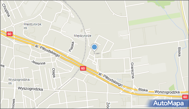 Płock, Dawna Dobrowolskiego Stanisława Ryszarda, mapa Płock