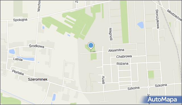 Płońsk, Dalii, mapa Płońsk