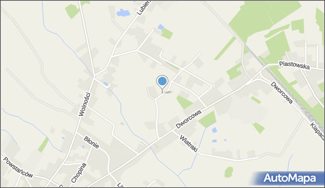 Popielów powiat opolski, Dawna Mondrzyka, mapa Popielów powiat opolski