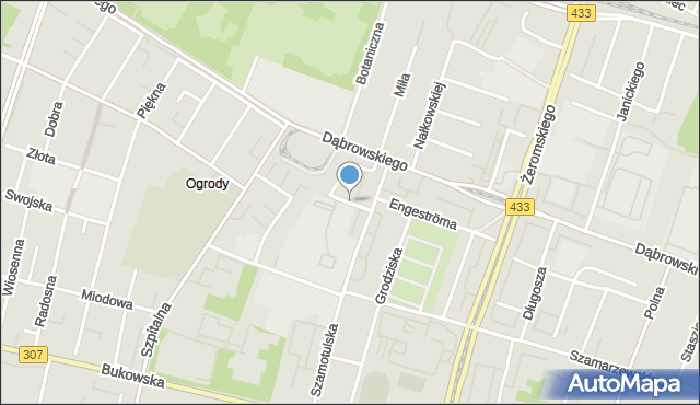 Poznań, Dawna Paszty Józefa, mapa Poznania