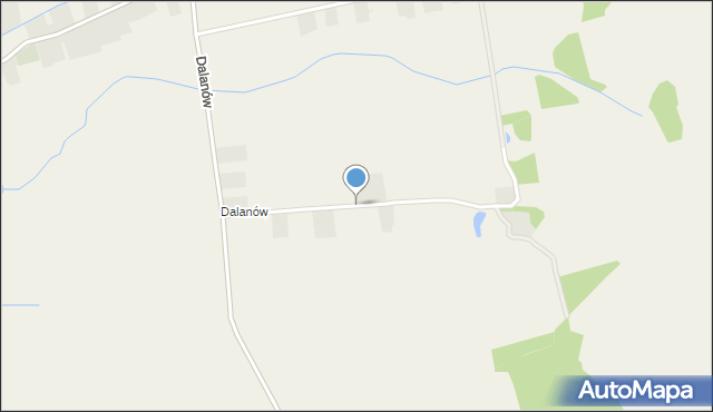 Proszów gmina Rychtal, Dalanów, mapa Proszów gmina Rychtal