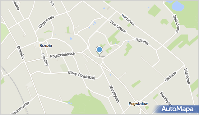 Racibórz, Dawna Kruczkowskiego Leona, mapa Racibórz