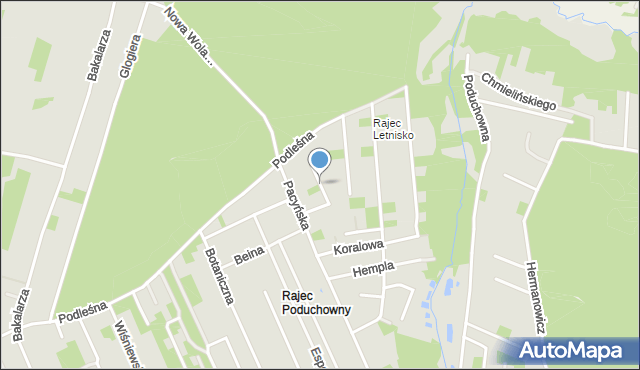 Radom, Dawna Skowrońskiego Władysława, mapa Radomia