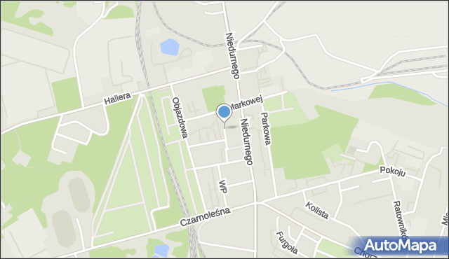 Ruda Śląska, Damrota Konstantego, mapa Rudy Śląskiej