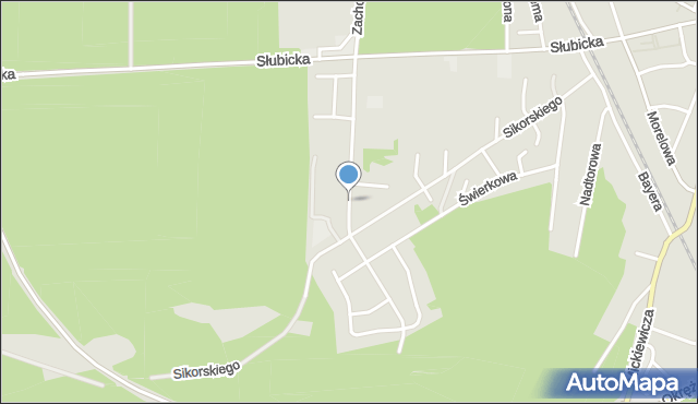 Rzepin, Dawna Świerczewskiego Karola, gen., mapa Rzepin