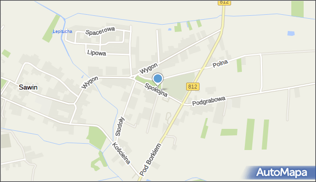 Sawin, Dawna I Korpusu Pancernego, mapa Sawin