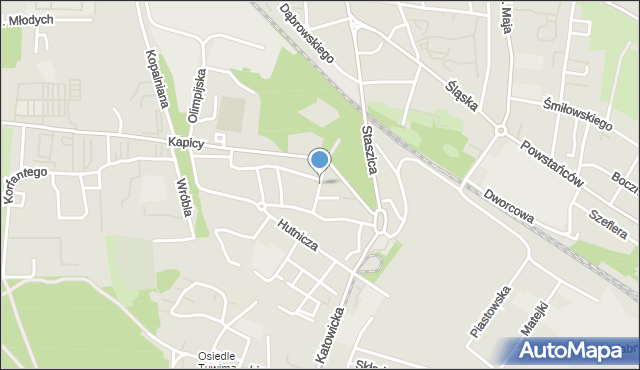 Siemianowice Śląskie, Dawna Buczka, mapa Siemianowice Śląskie