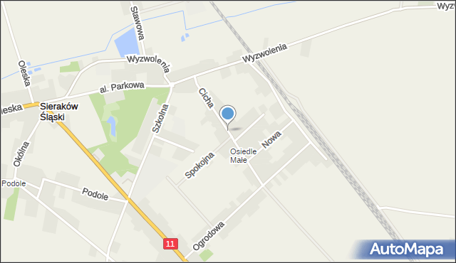 Sieraków Śląski, Dawna 22 Lipca, mapa Sieraków Śląski