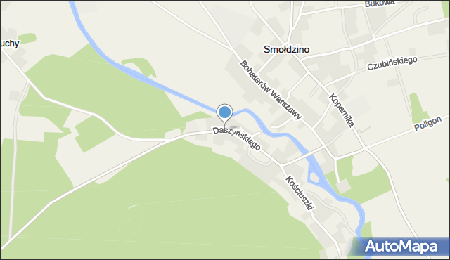 Smołdzino powiat słupski, Daszyńskiego Ignacego, mapa Smołdzino powiat słupski