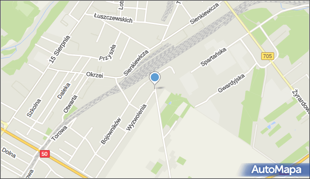 Sochaczew, Dawna Pietrzaka Szymona, mapa Sochaczew