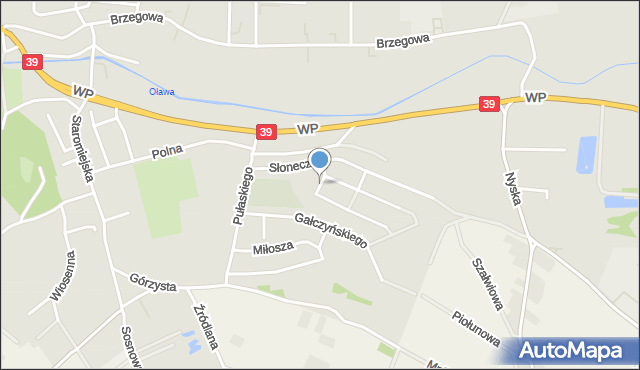 Strzelin, Dawna Berlinga Zygmunta, gen., mapa Strzelin