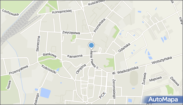 Sulechów powiat zielonogórski, Dawna , mapa Sulechów powiat zielonogórski