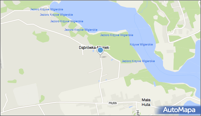 Suwałki, Dąbrówka, mapa Suwałk