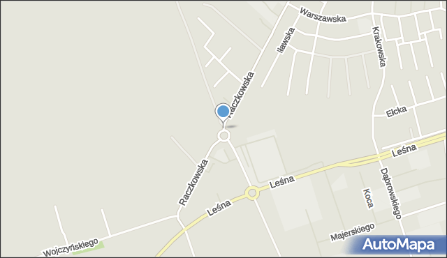 Suwałki, Dawna Buczka Mariana, mapa Suwałk