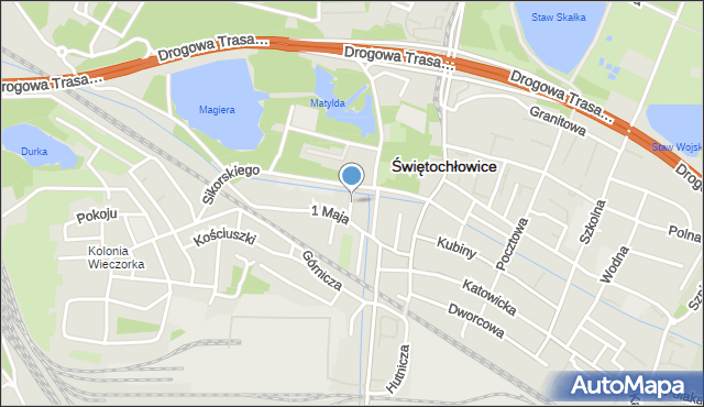 Świętochłowice, Dawna Fornalskiej, mapa Świętochłowice