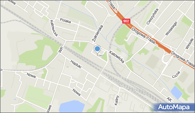 Świętochłowice, Dawna Świerczewskiego Karola, gen., mapa Świętochłowice