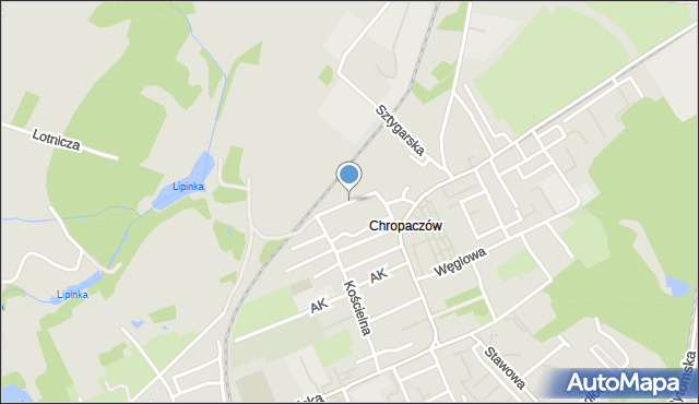 Świętochłowice, Dawna Figuły Mieczysława, mapa Świętochłowice