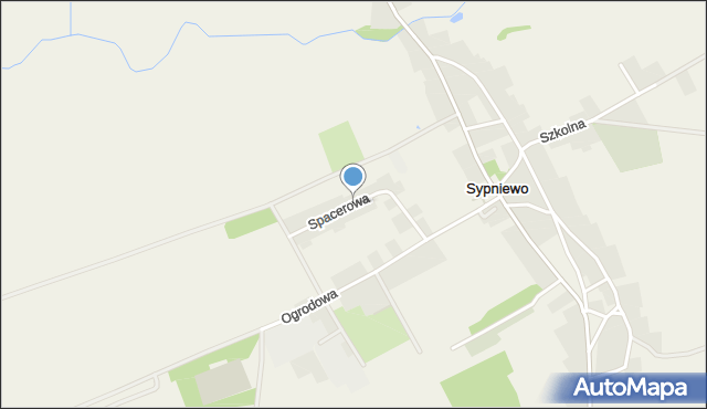 Sypniewo gmina Jastrowie, Dawna Popławskiego, gen., mapa Sypniewo gmina Jastrowie