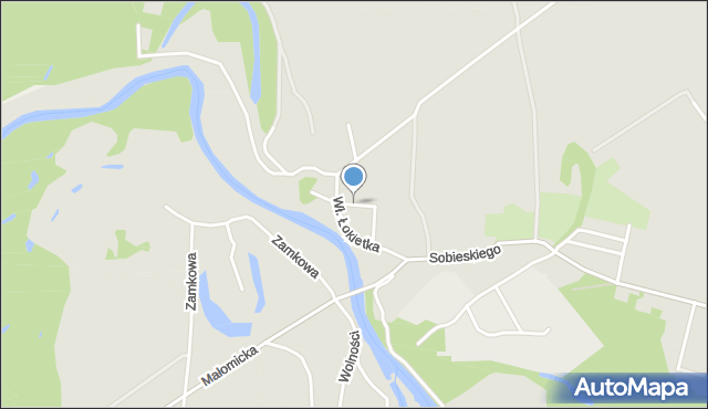 Szprotawa, Dawna Jedn. Klasy Robotniczej, mapa Szprotawa