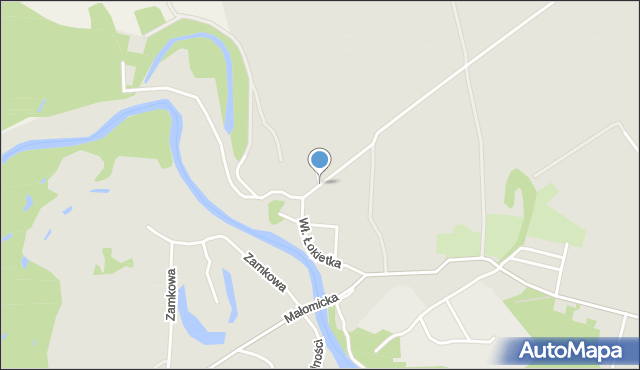 Szprotawa, Dawna Sawickiej Hanki, mapa Szprotawa