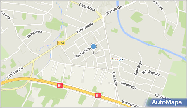 Tarnów, Dawna Anioła Stanisława, mapa Tarnów