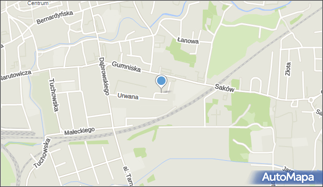 Tarnów, Dawna Fąfary, mapa Tarnów