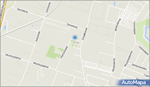 Warszawa, Daleszycka, mapa Warszawy