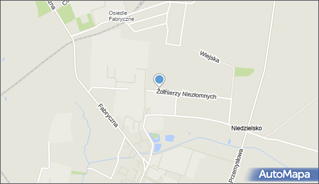 Wieluń, Dawna Baranowskiego Wincentego, mapa Wieluń