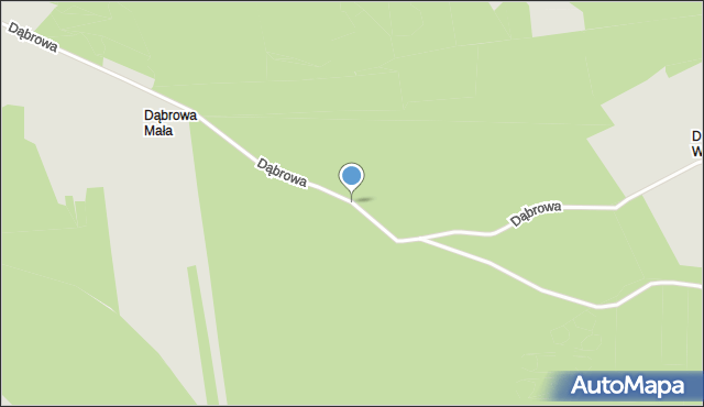 Woźniki powiat lubliniecki, Dąbrowa, mapa Woźniki powiat lubliniecki