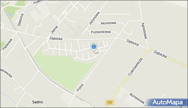 Ząbkowice Śląskie, Daliowa, mapa Ząbkowice Śląskie